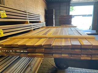 Ca. 72x Guyana Ipé Country Grade Planken Geschaafd, 18x90mm, lengte 20